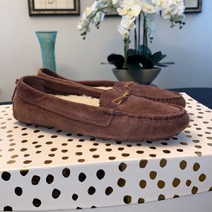 UGG Australia Women's Size 8 Hara Moccasins Suede Shoes Slippers Brown